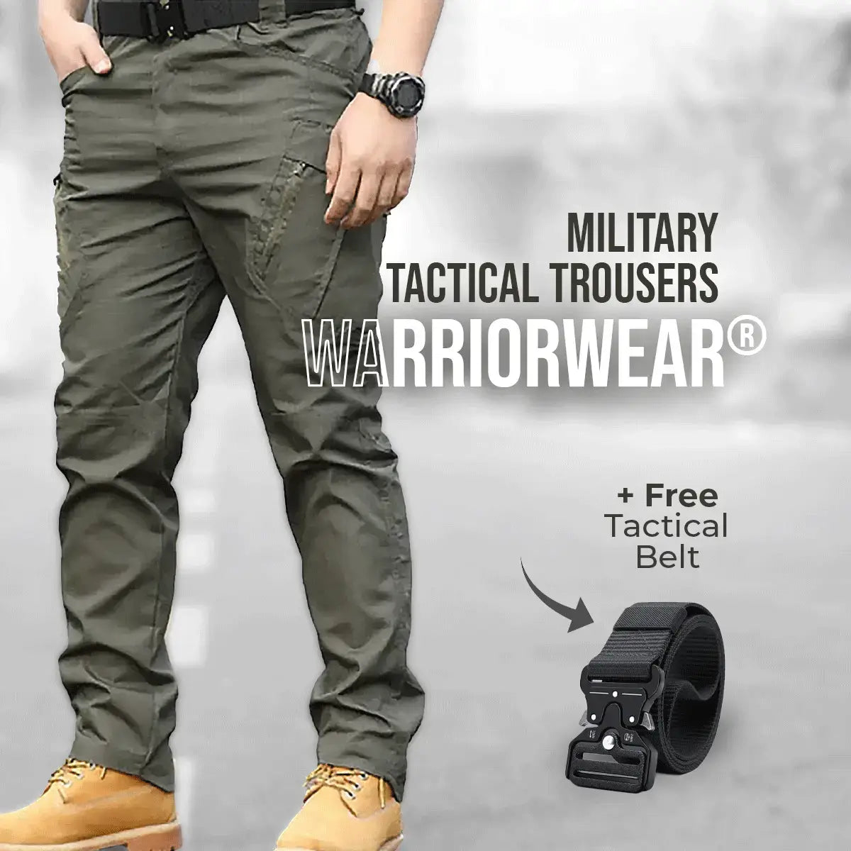 WarriorWear® Military Tactical Trousers (+ Free Tactical Belt)