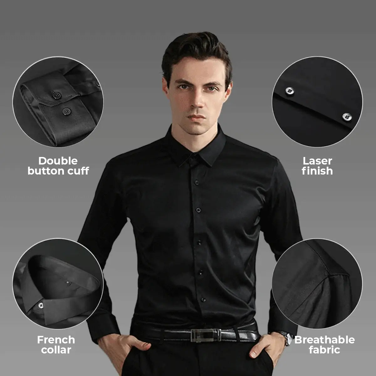 UltraTech™ Slim Fit Men's Dress Shirt (Buy 1, Get 1 Free)